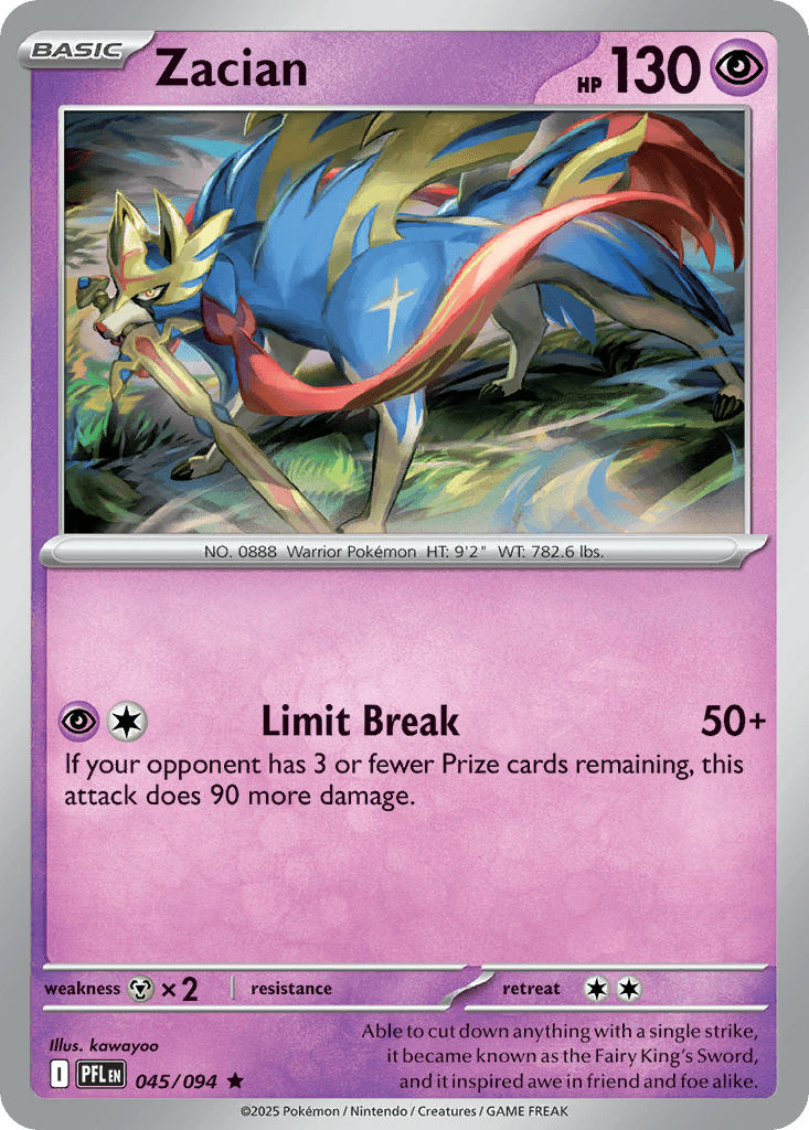 Zacian Phantasmal Flames