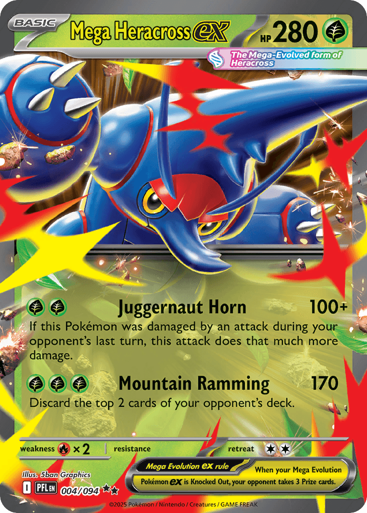 Mega Heracross ex Phantasmal Flames