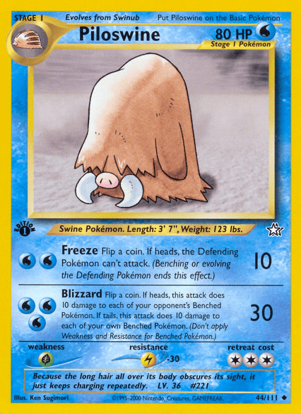 Piloswine Neo Genesis