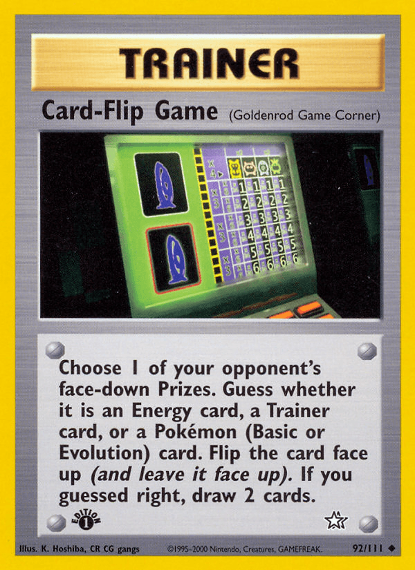 Card-Flip Game Neo Genesis