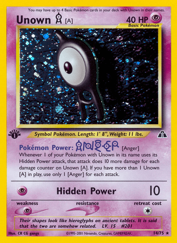 Unown [A] Neo Discovery