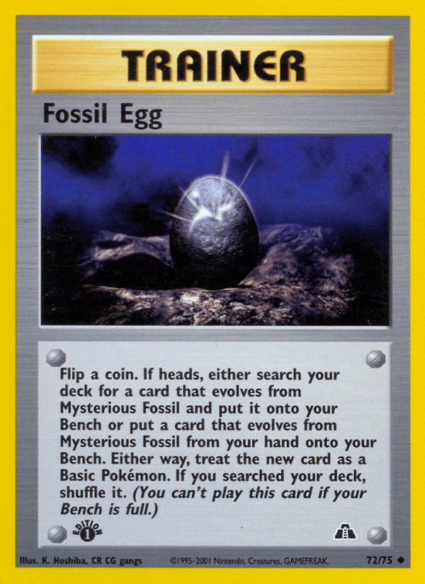 Fossil Egg Neo Discovery