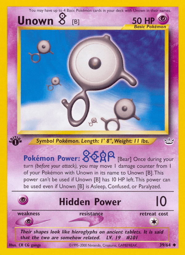 Unown [B] Neo Revelation