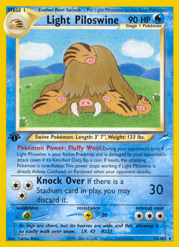 Light Piloswine Neo Destiny