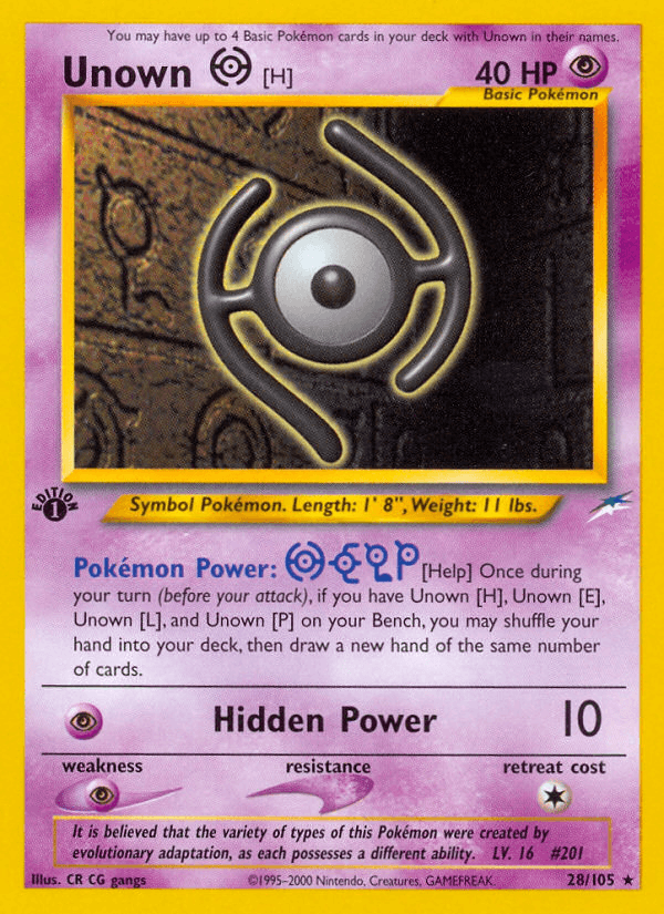 Unown [H] Neo Destiny
