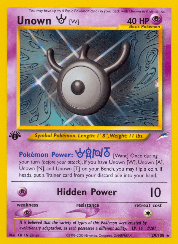 Unown [W] Neo Destiny