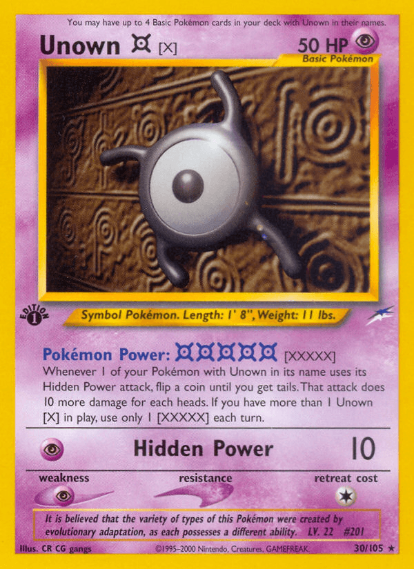 Unown [X] Neo Destiny
