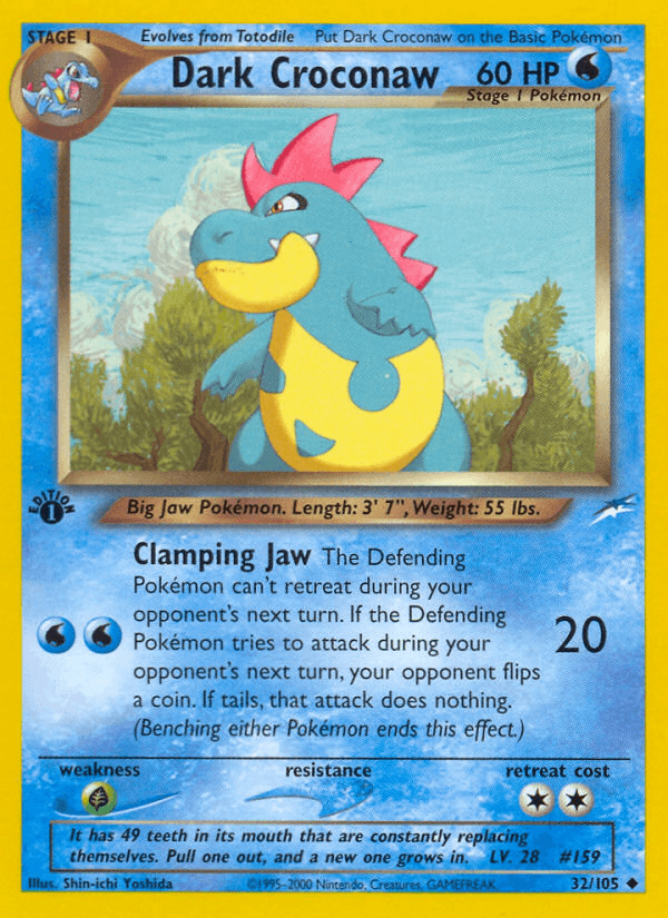 Dark Croconaw Neo Destiny