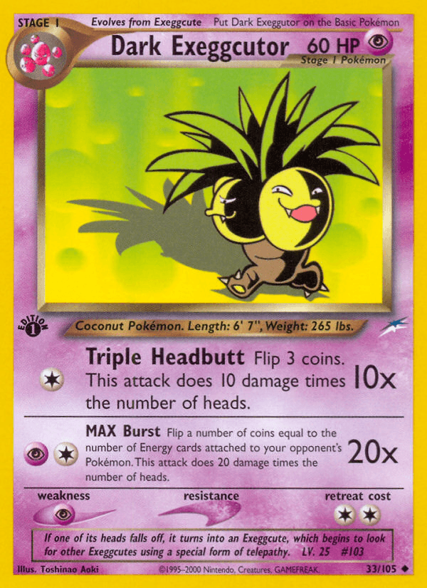 Dark Exeggutor Neo Destiny