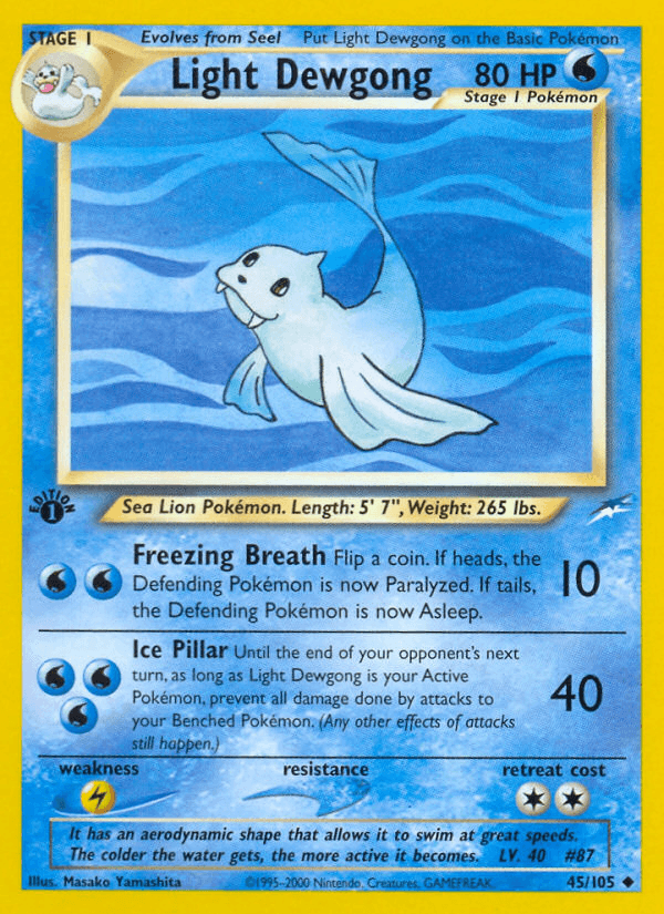 Light Dewgong Neo Destiny
