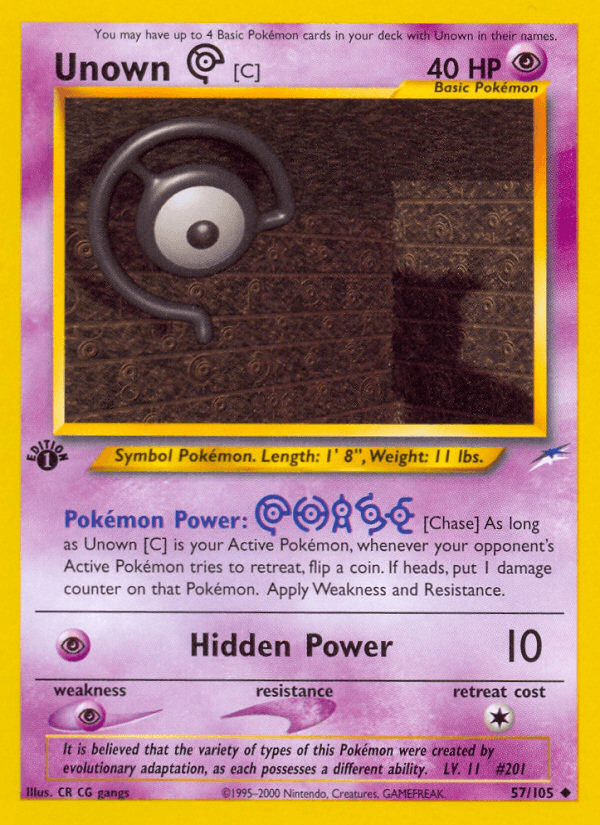 Unown [C] Neo Destiny