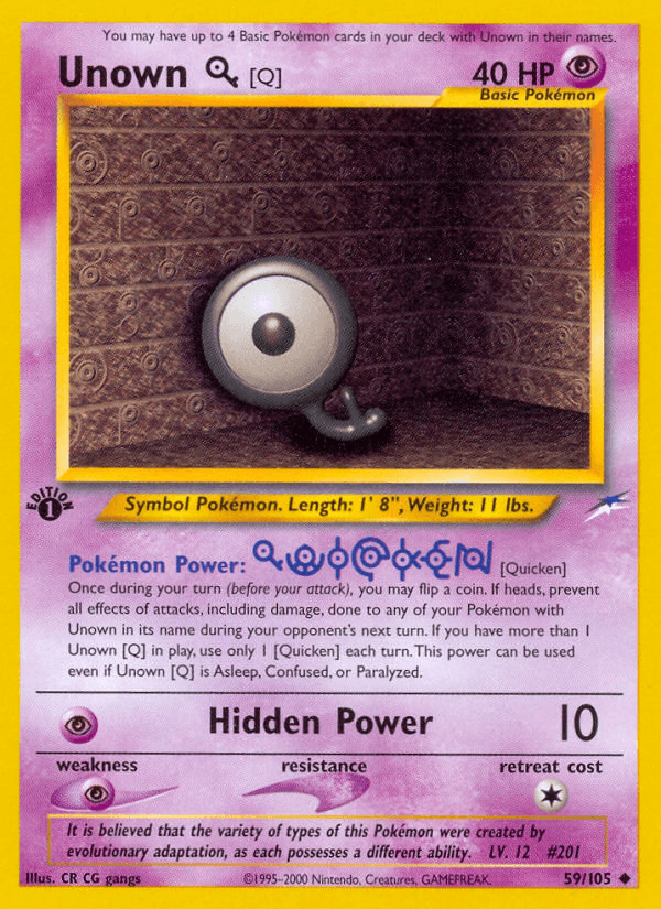 Unown [Q] Neo Destiny