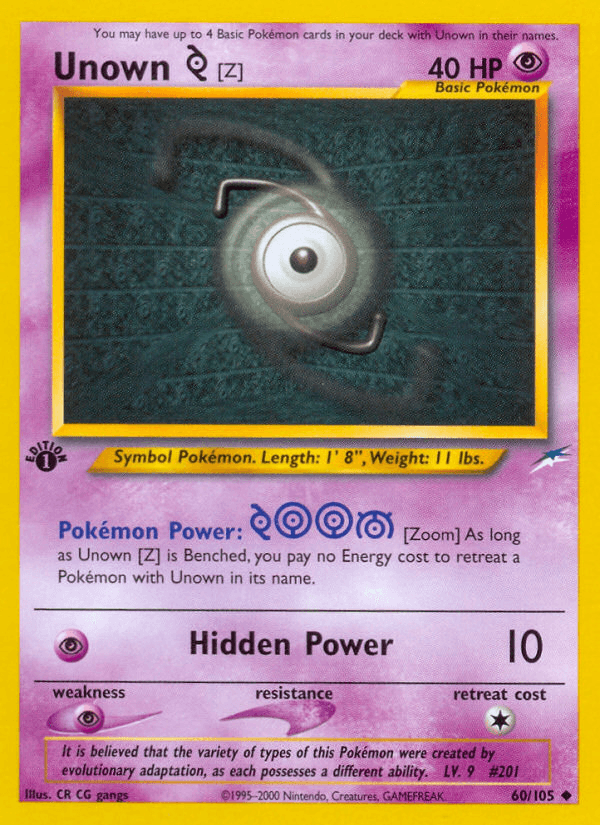 Unown [Z] Neo Destiny