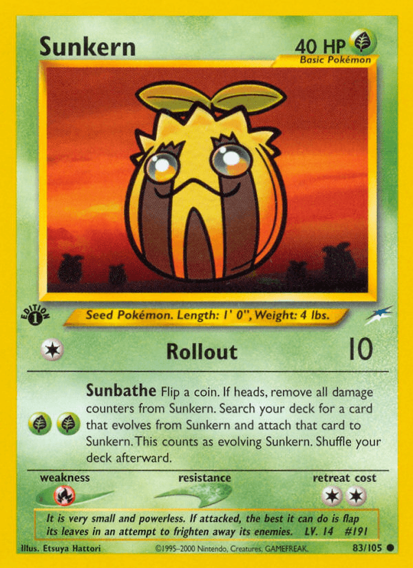 Sunkern Neo Destiny