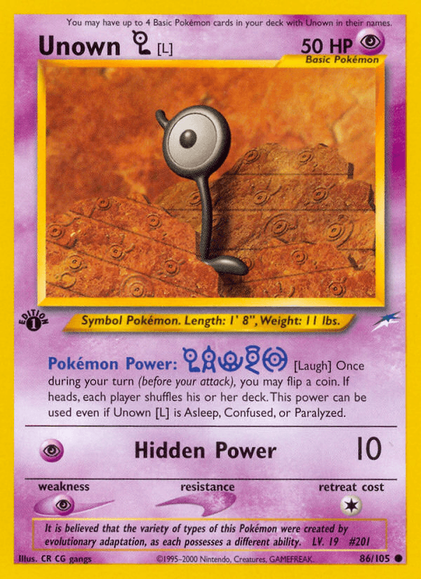 Unown [L] Neo Destiny