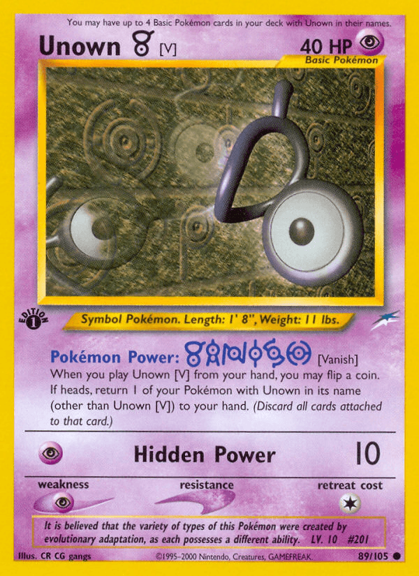 Unown [V] Neo Destiny