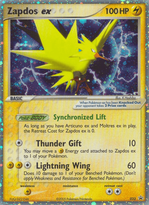 Zapdos ex Nintendo Black Star Promos