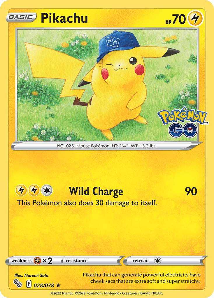 Pikachu Pokémon GO