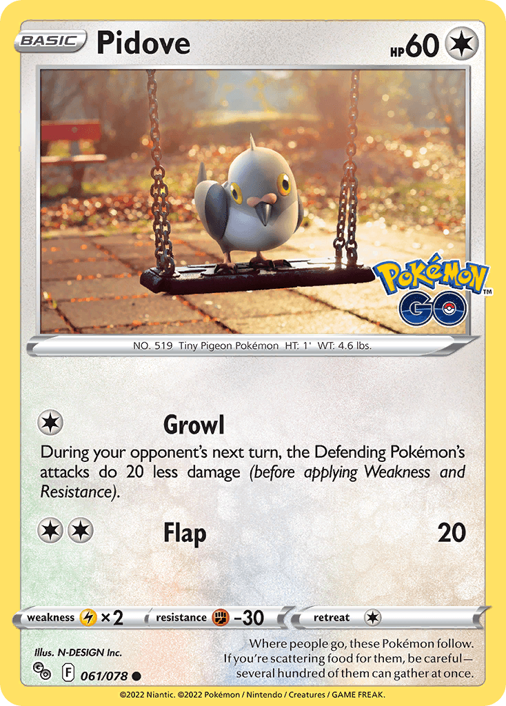Pidove Pokémon GO