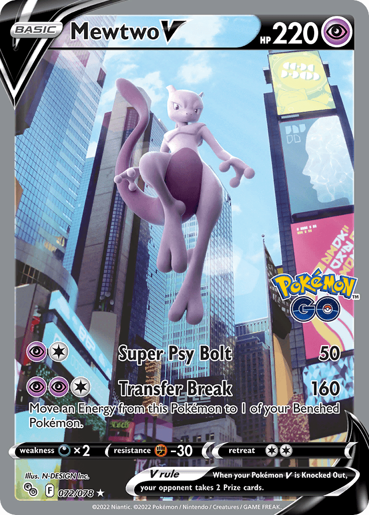 Mewtwo V Pokémon GO