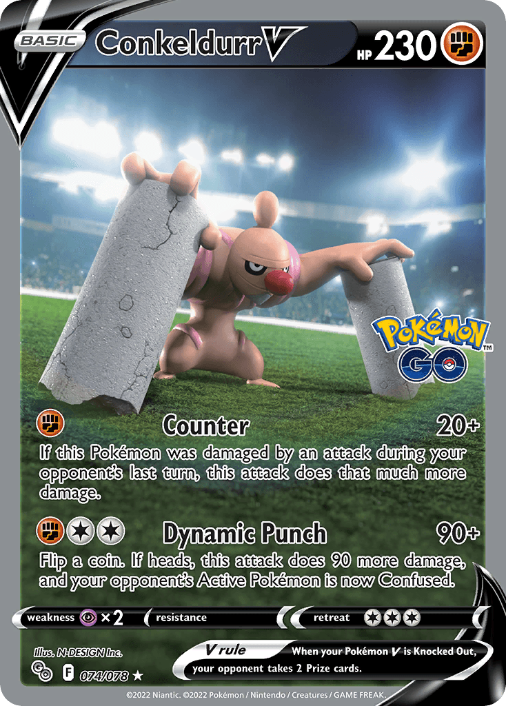 Conkeldurr V Pokémon GO