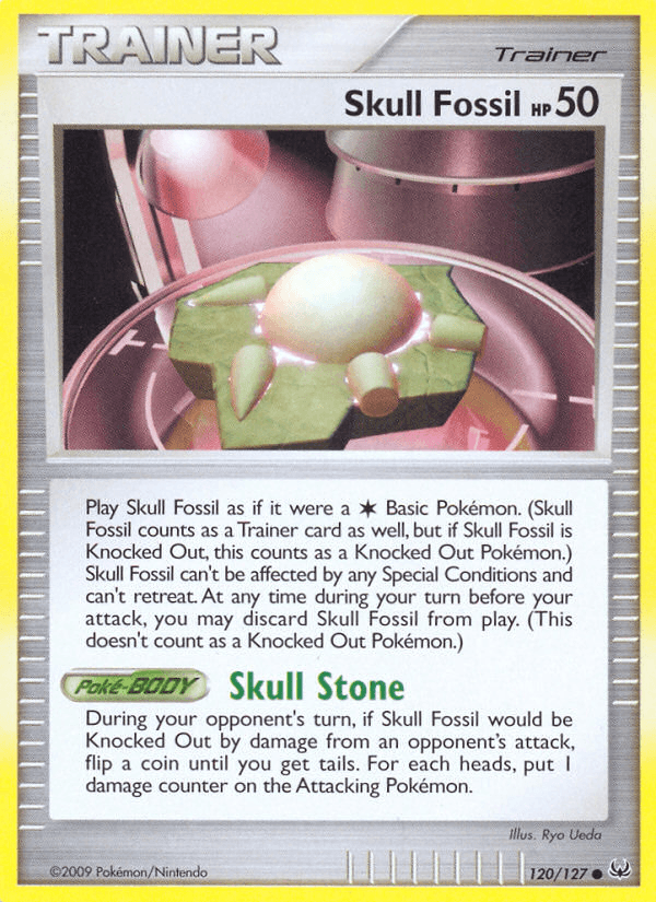 Skull Fossil Platinum