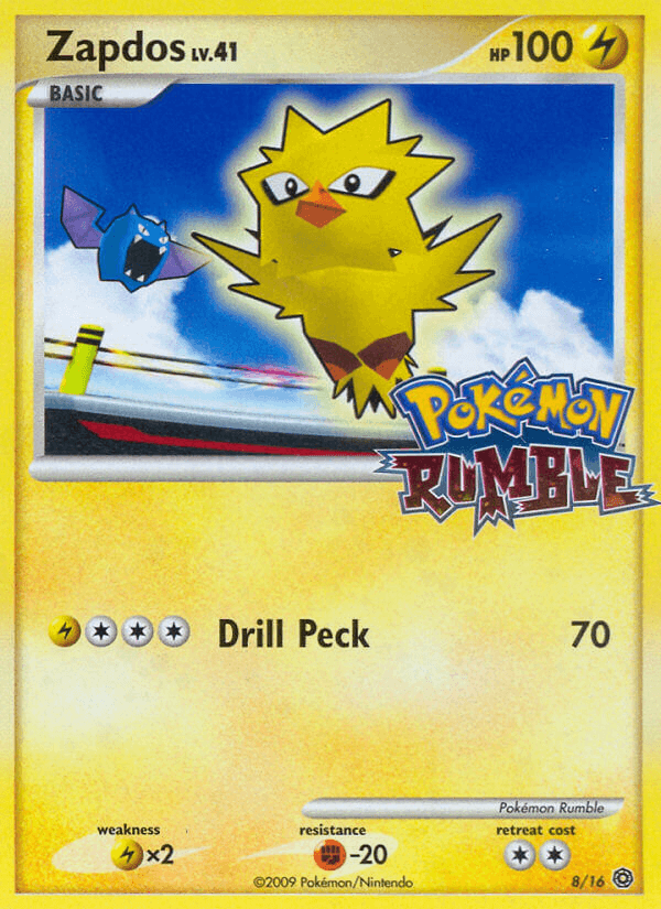 Zapdos Pokémon Rumble