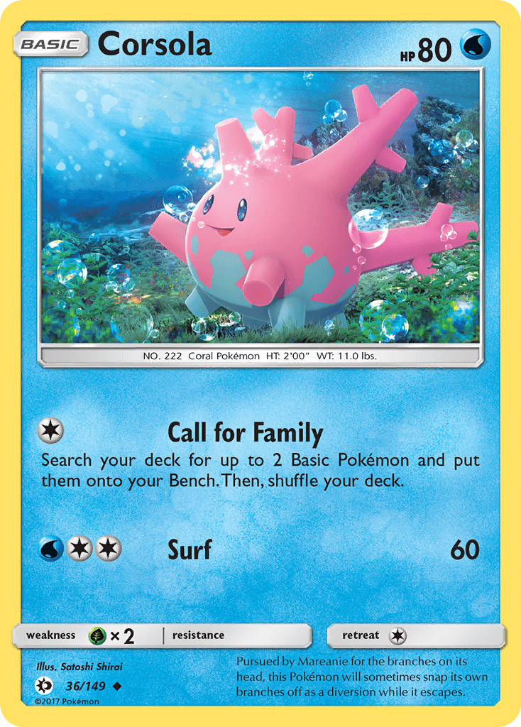 Corsola Sun & Moon