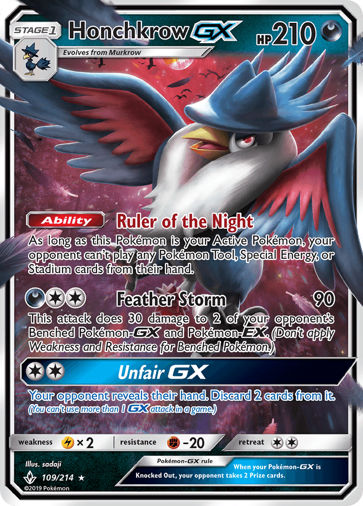 Honchkrow-GX Unbroken Bonds