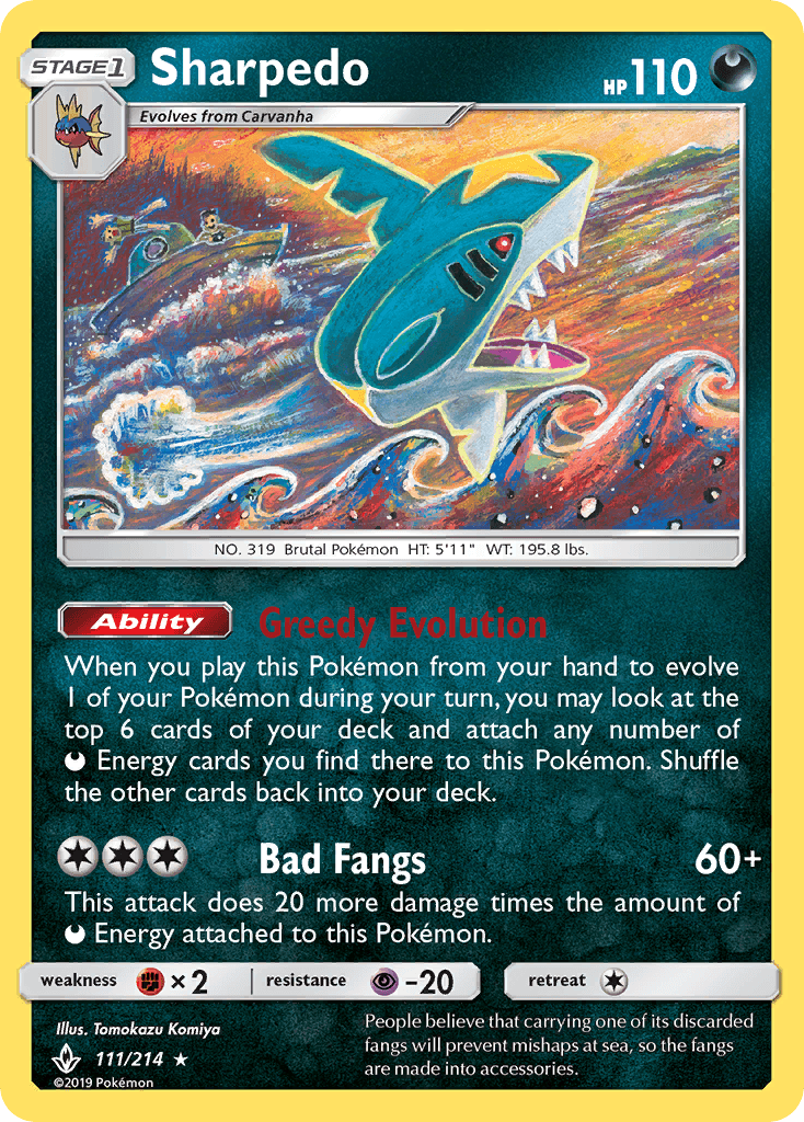 Sharpedo Unbroken Bonds