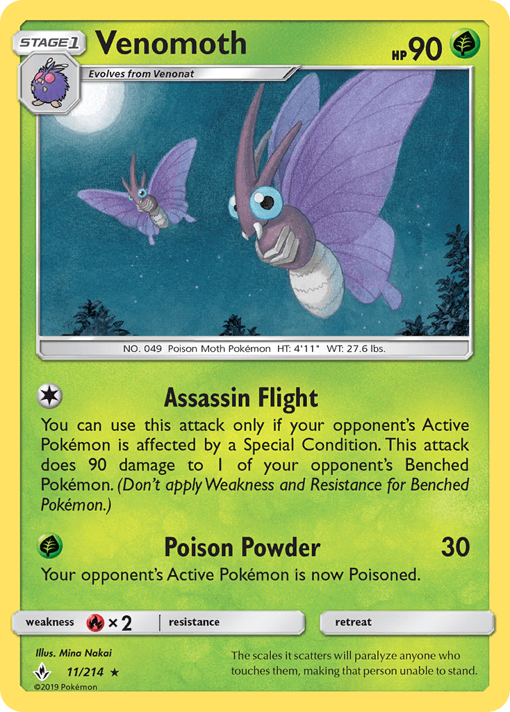 Venomoth Unbroken Bonds
