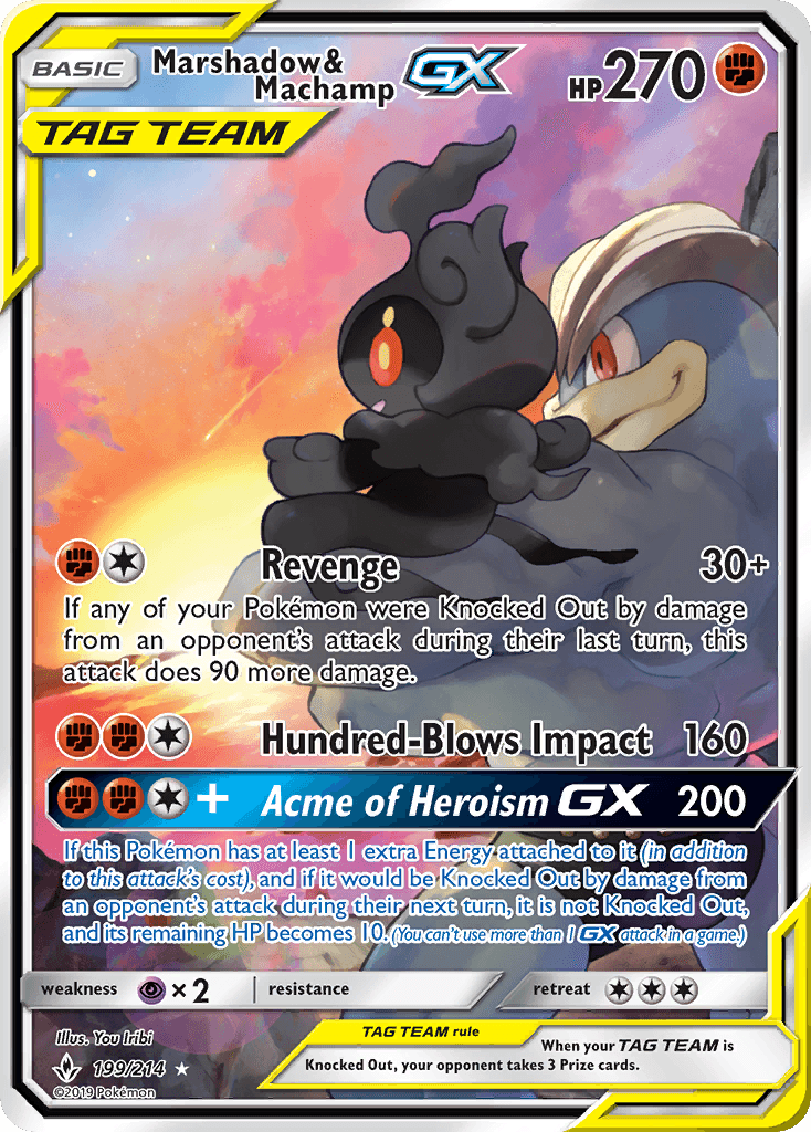 Marshadow & Machamp-GX Unbroken Bonds