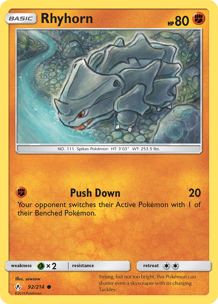 Rhyhorn Unbroken Bonds