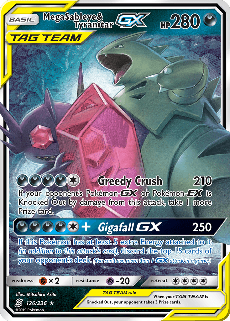 Mega Sableye & Tyranitar-GX Unified Minds