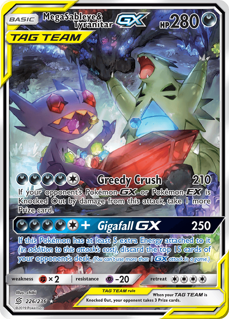 Mega Sableye & Tyranitar-GX Unified Minds