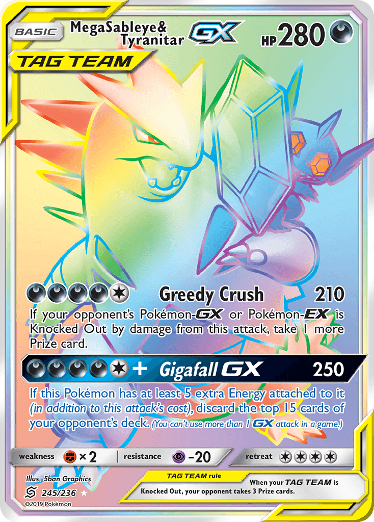 Mega Sableye & Tyranitar-GX Unified Minds