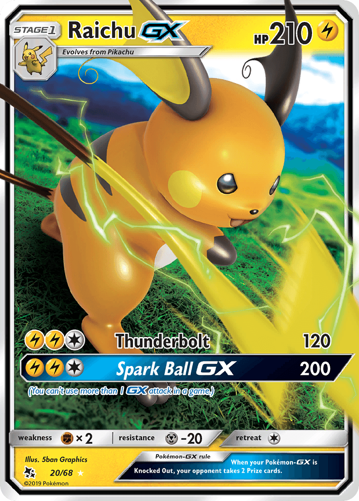 Raichu-GX Hidden Fates