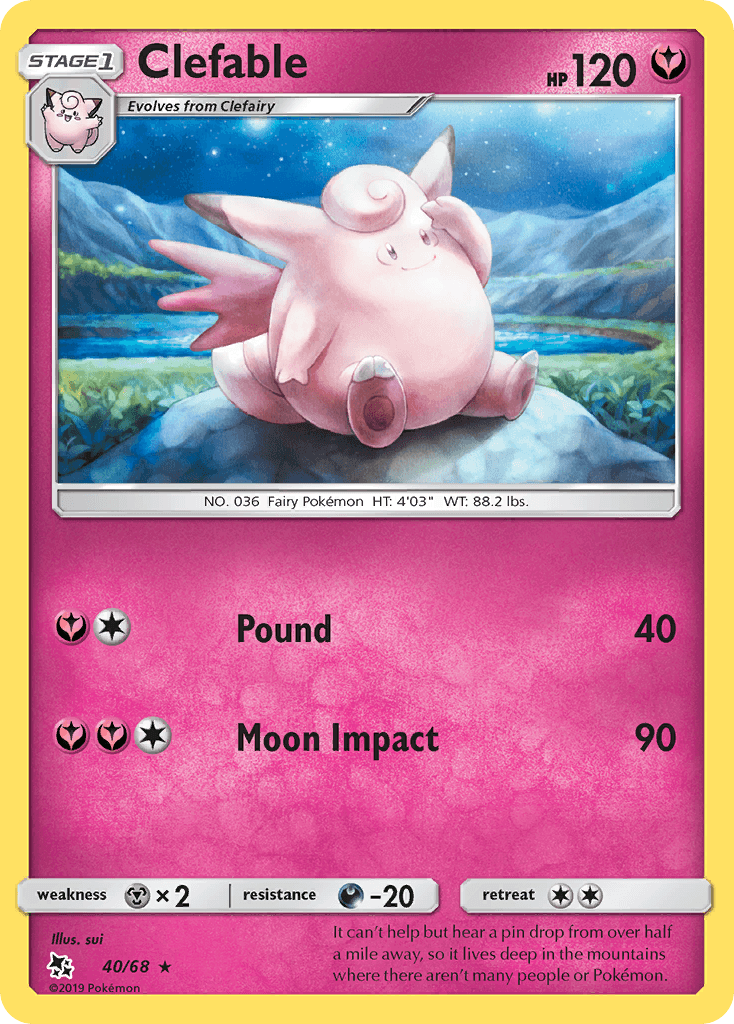 Clefable Hidden Fates