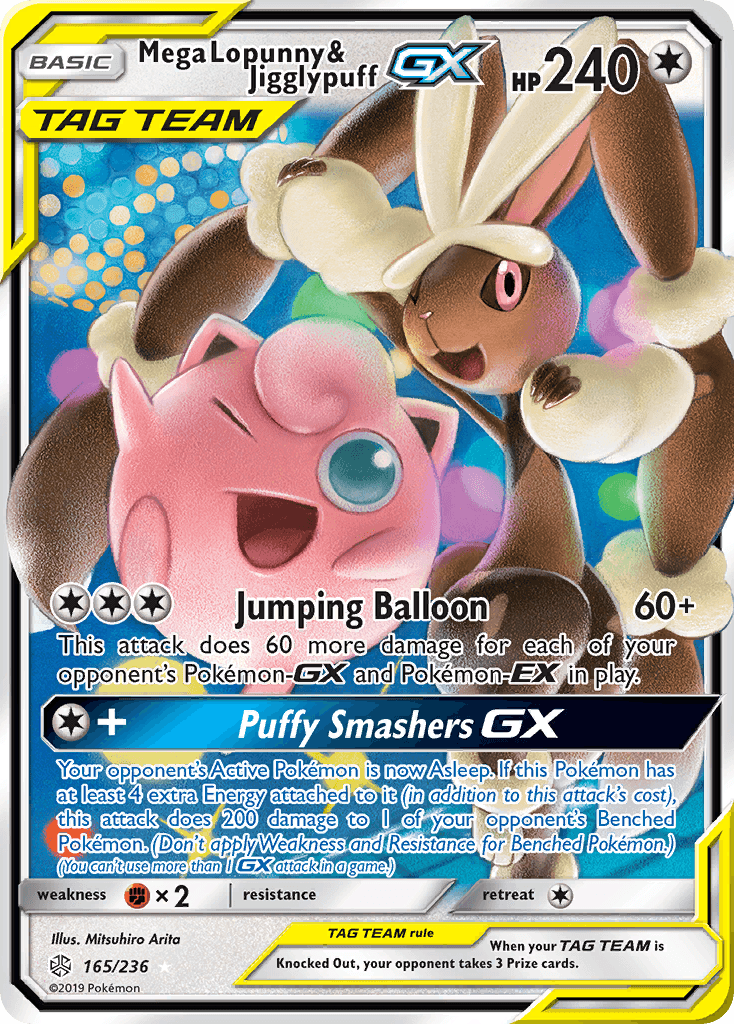 Mega Lopunny & Jigglypuff-GX Cosmic Eclipse