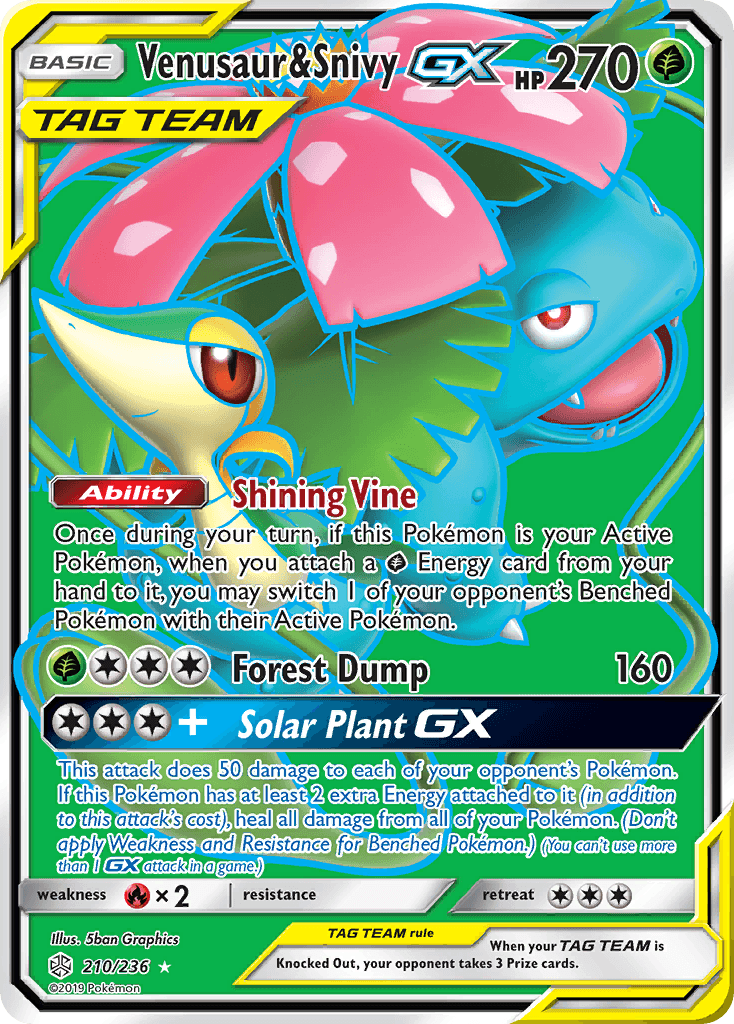 Venusaur & Snivy-GX Cosmic Eclipse