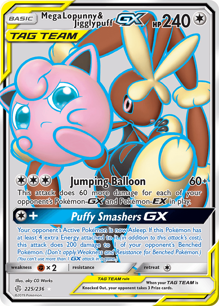 Mega Lopunny & Jigglypuff-GX Cosmic Eclipse
