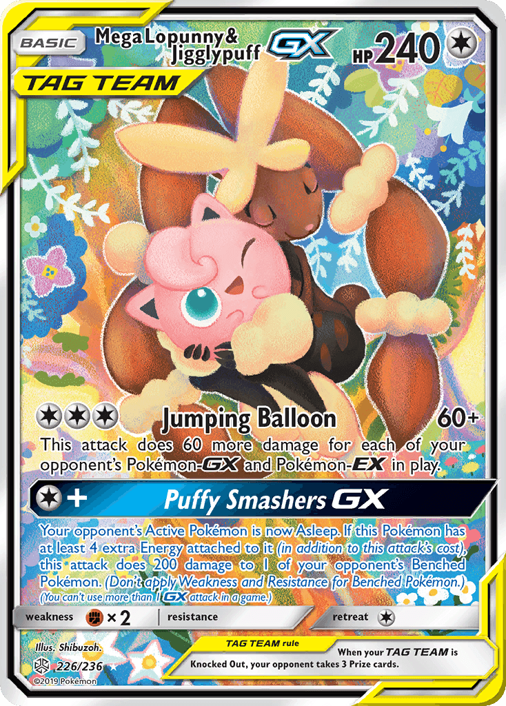 Mega Lopunny & Jigglypuff-GX Cosmic Eclipse