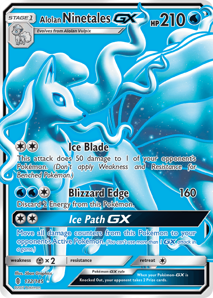Alolan Ninetales-GX Guardians Rising