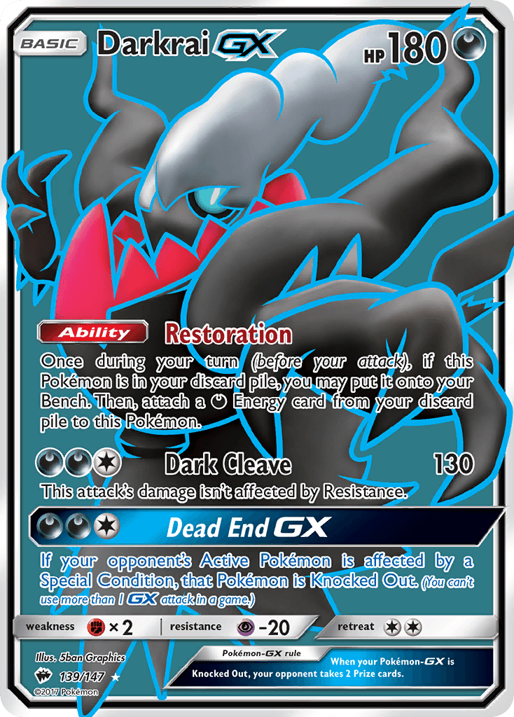 Darkrai-GX Burning Shadows