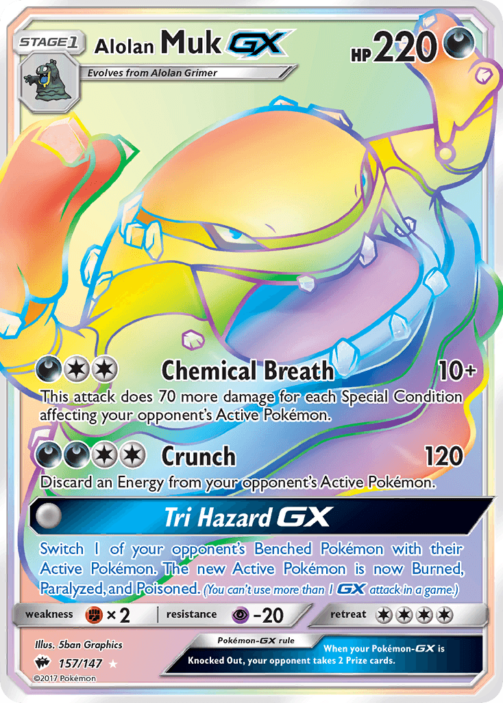 Alolan Muk-GX Burning Shadows
