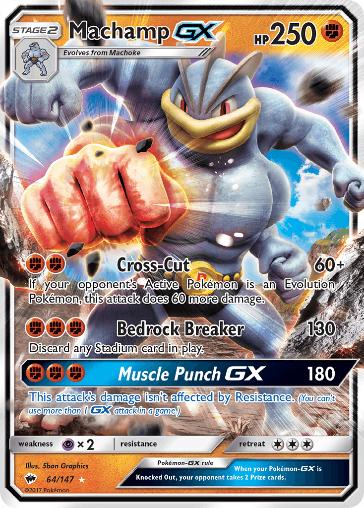 Machamp-GX Burning Shadows