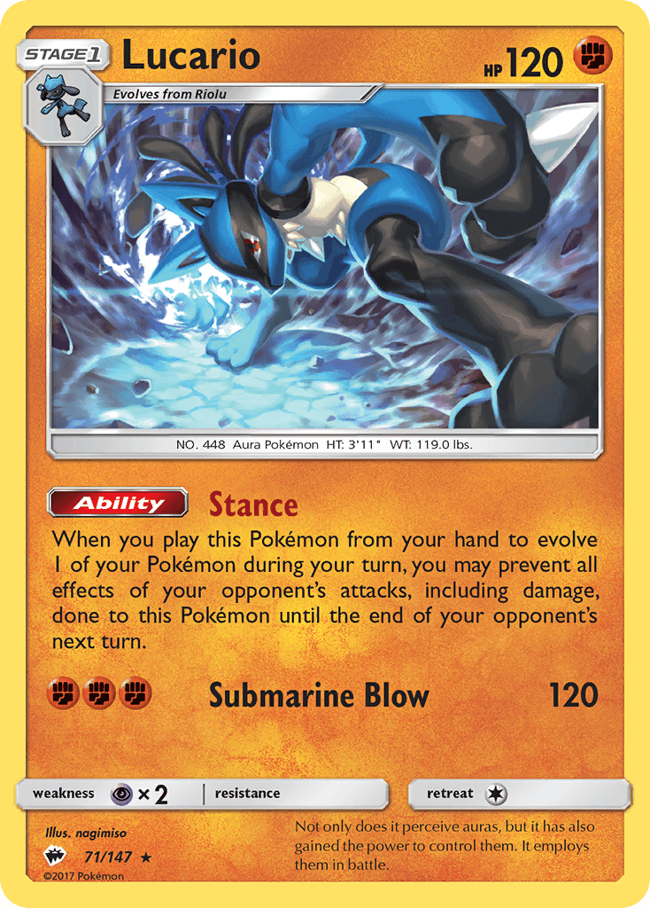 Lucario Burning Shadows
