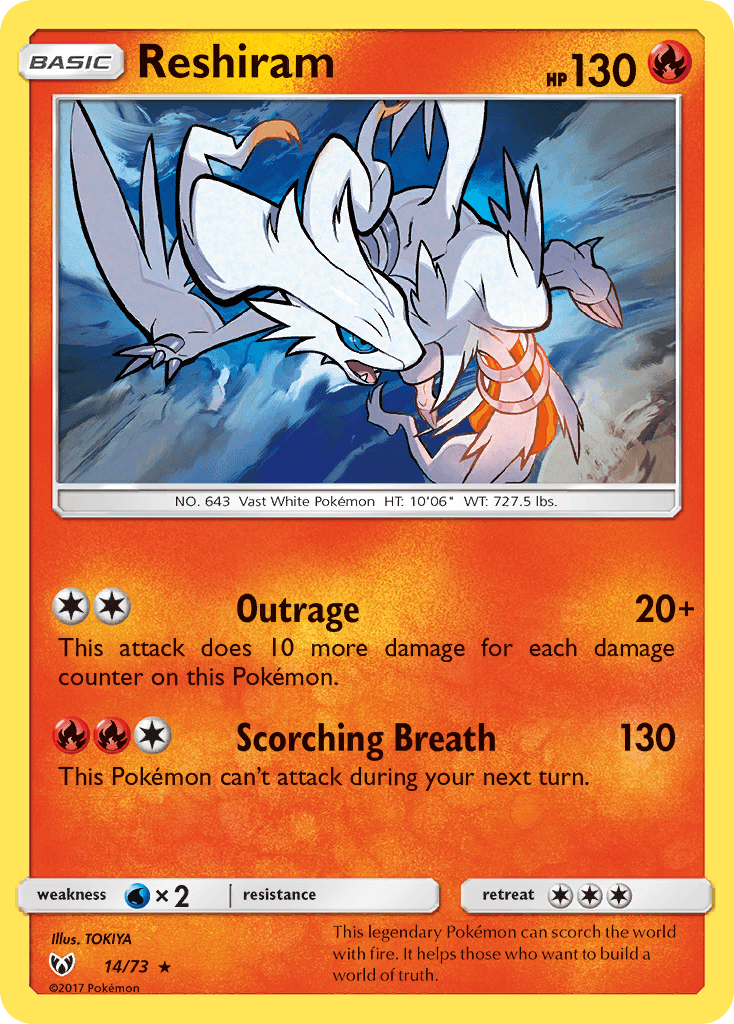 Reshiram Shining Legends