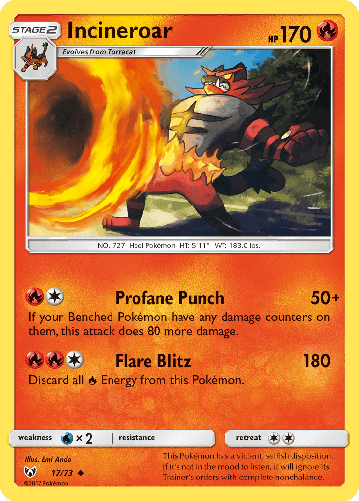 Incineroar Shining Legends