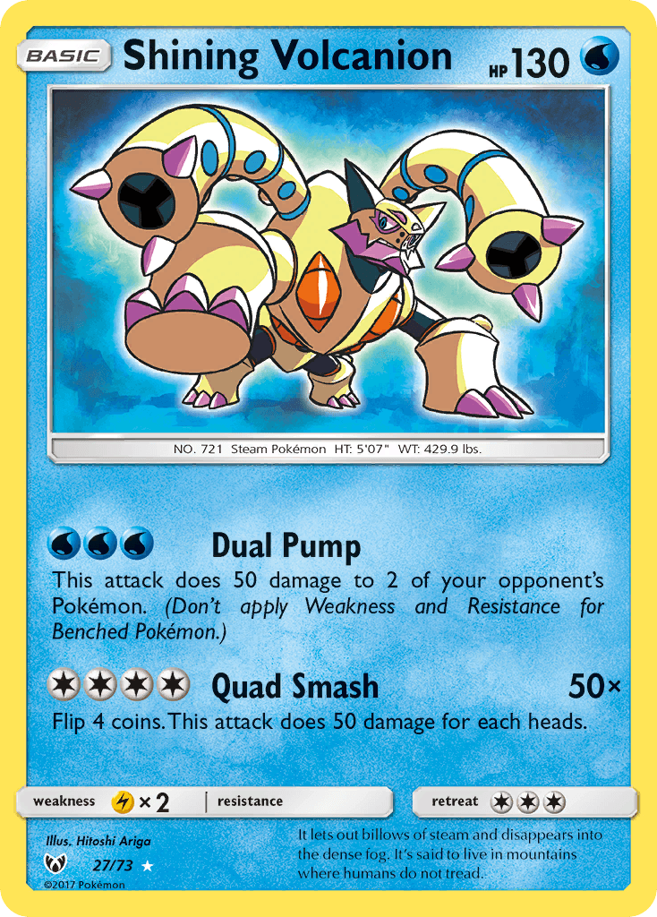 Shining Volcanion Shining Legends